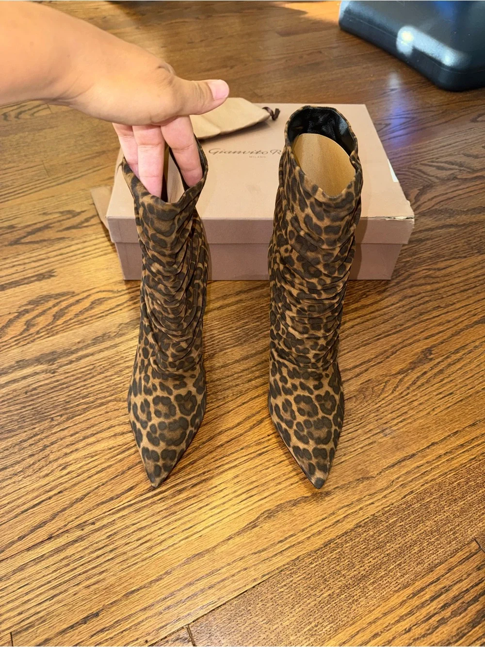 New Size 40.5 Gianvito Rossi Cecile Leopard Boots